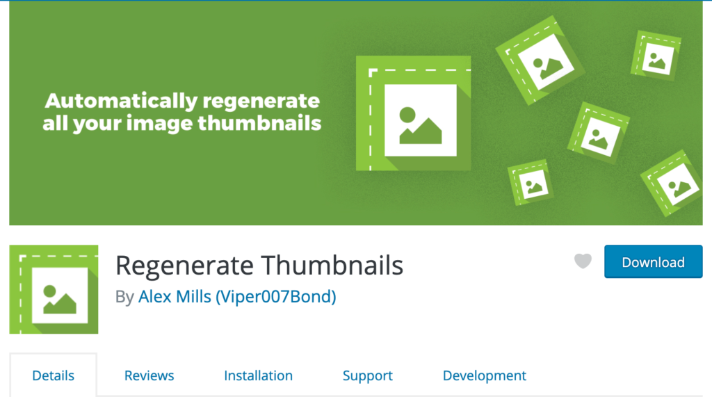 Regenerate Thumbnails WordPress Plugin